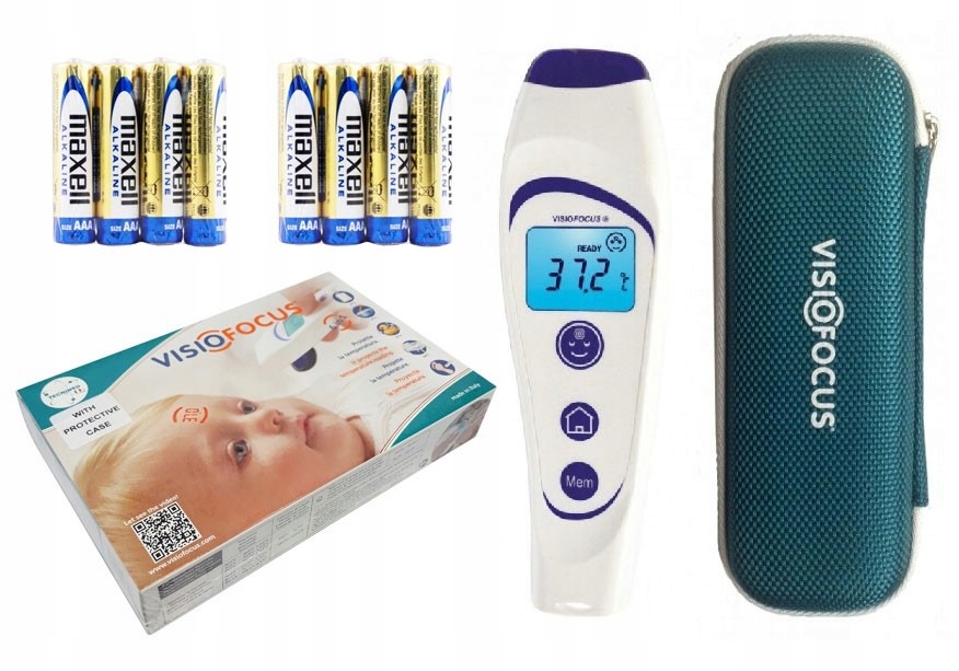 

Termometr Bezdotykowy Visiofocus 06400 +dodatk.bat