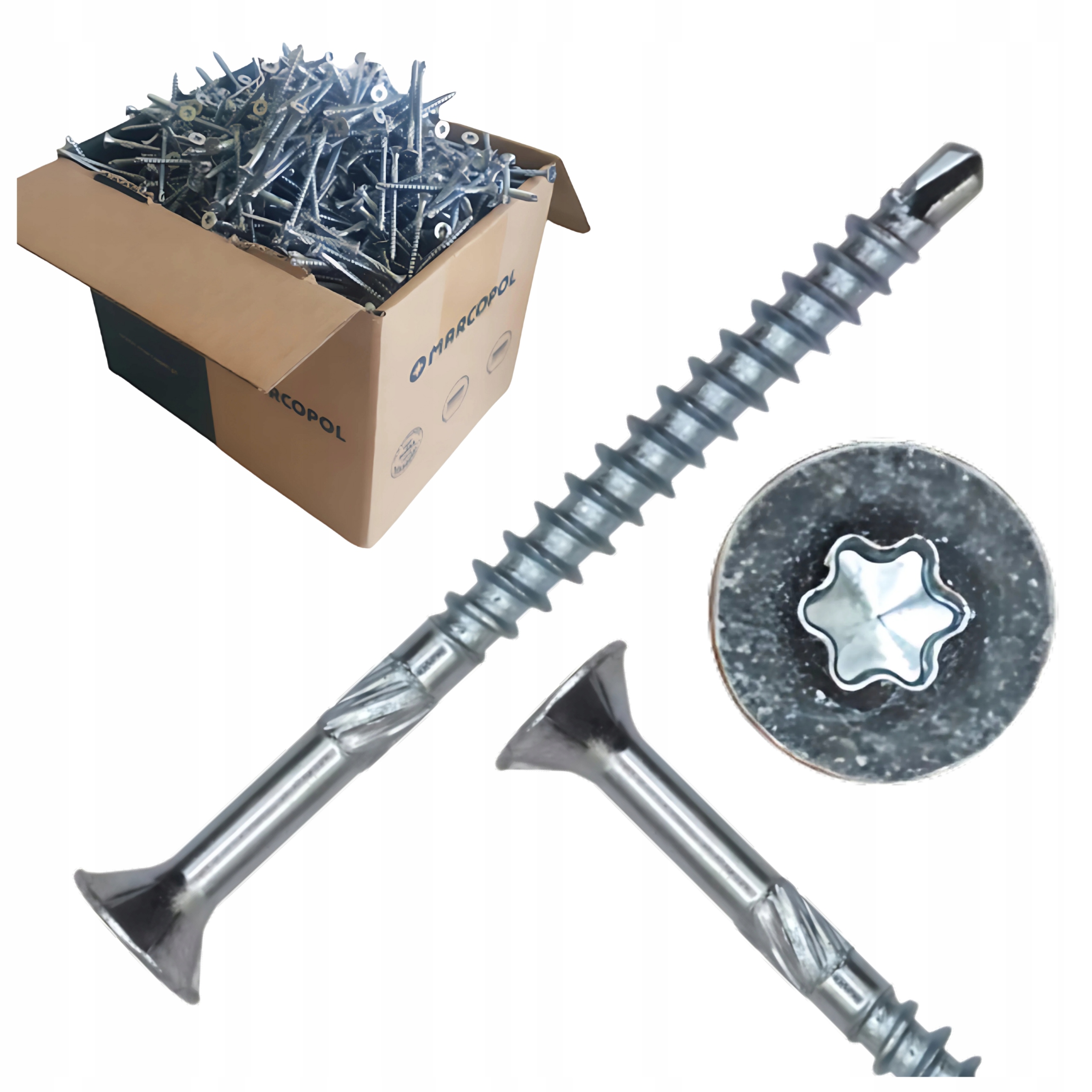 WKRĘT KONFIRMAT DO PŁYTY MEBLOWEJ I DREWNA SAMOWIERCĄCY 4x50 - 1000 SZTUK