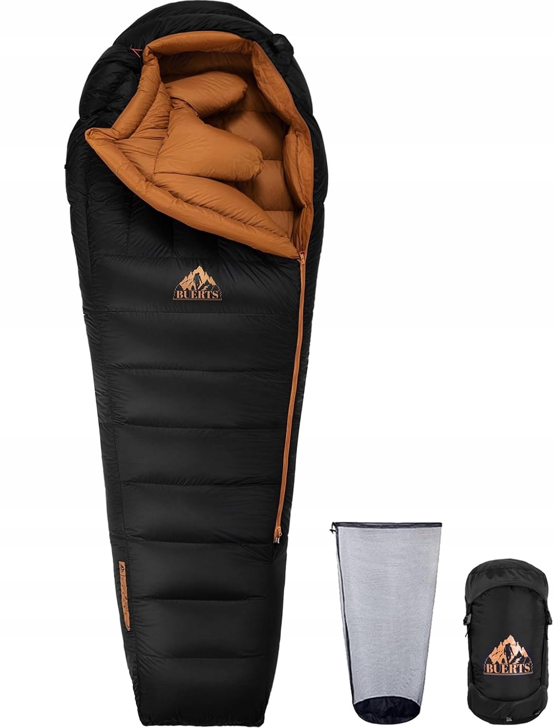 Zimowy Ultralekki śpiwór puchowy Mumia Buerts BSM-A1100H od 0°C do -24°C
