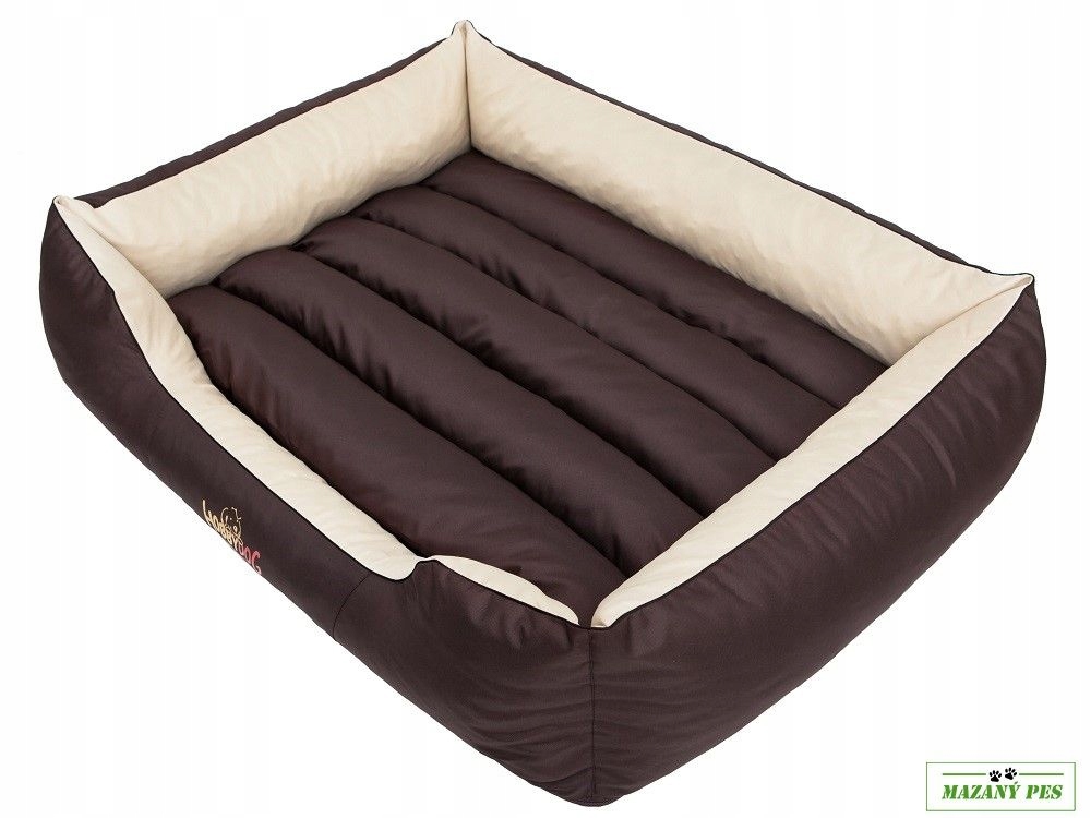 Levně Hobby Dog Pelíšek pro psa Comfort smetanovo-hnědá Velikost XL 85 x 65 cm