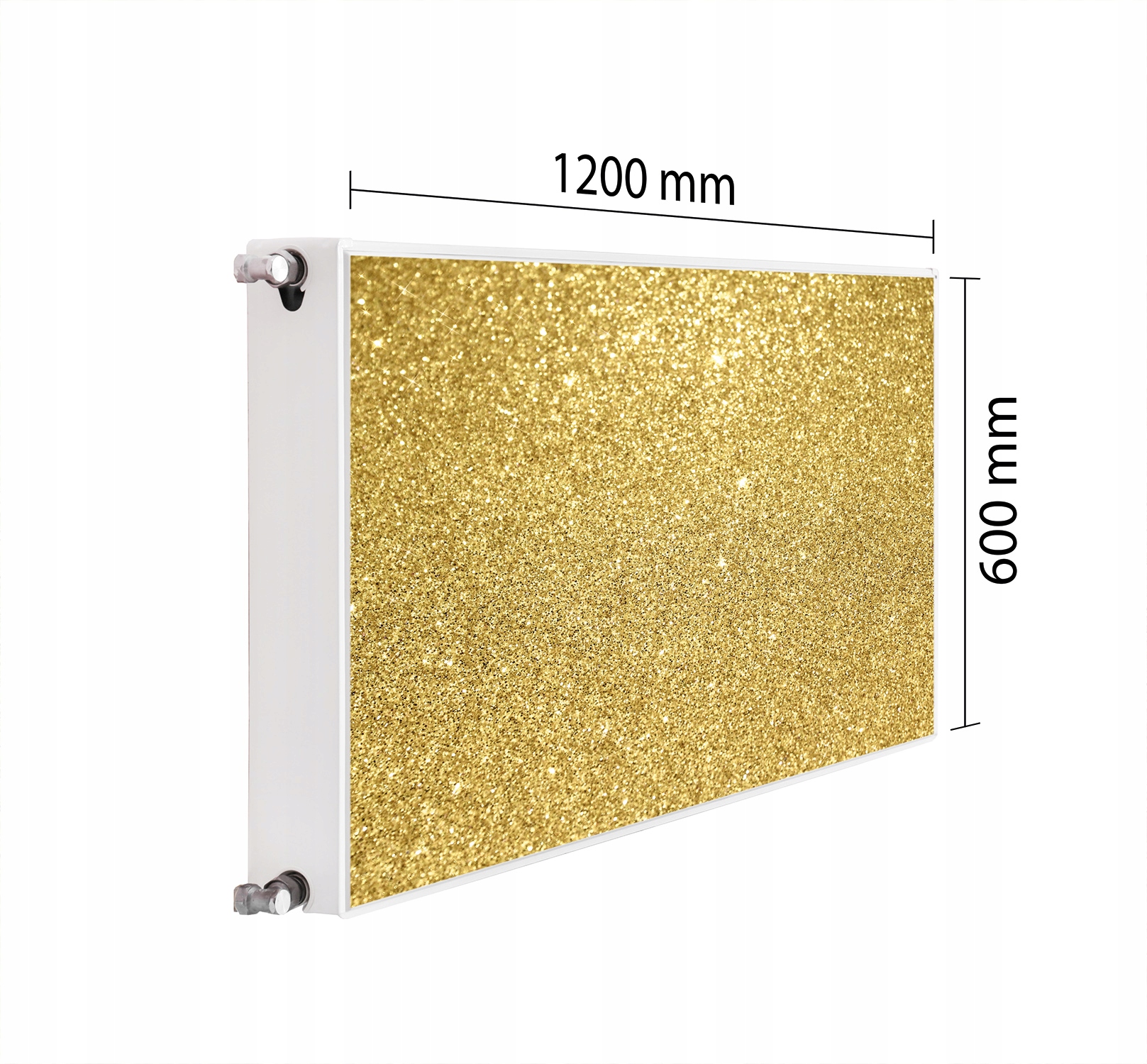 Maskovací Kryt Radiátoru 120x60 Zlatá Podložka Magnet