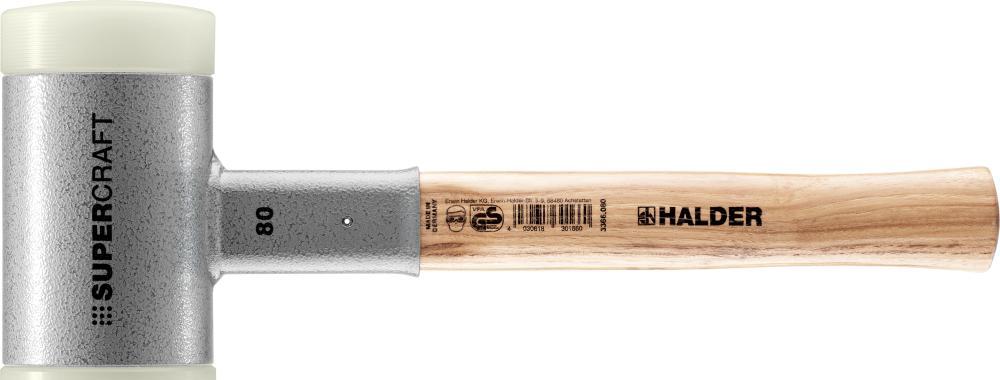 Kladivo s mäkkým bičom Supercraft, 80 mm nylon Halder