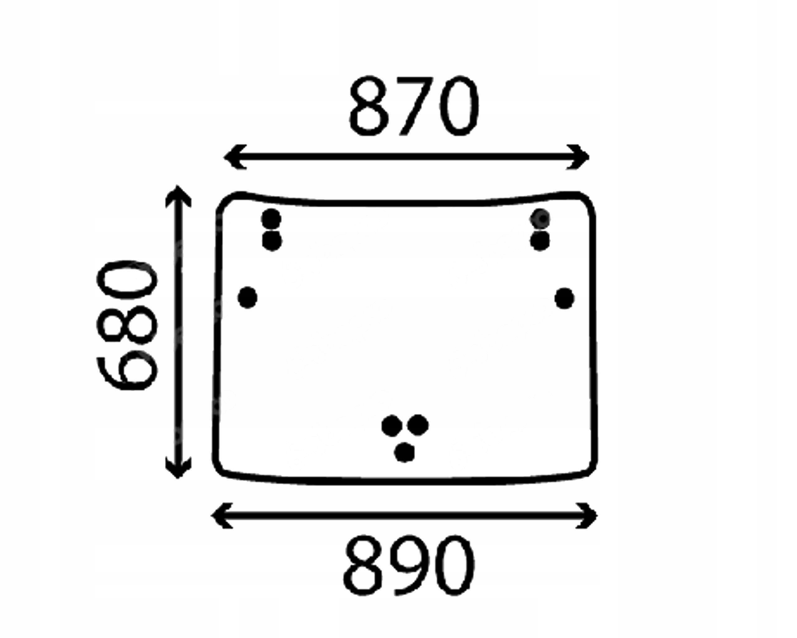 čelní sklo traktoru Deutz-Fahr DX 3000 přední