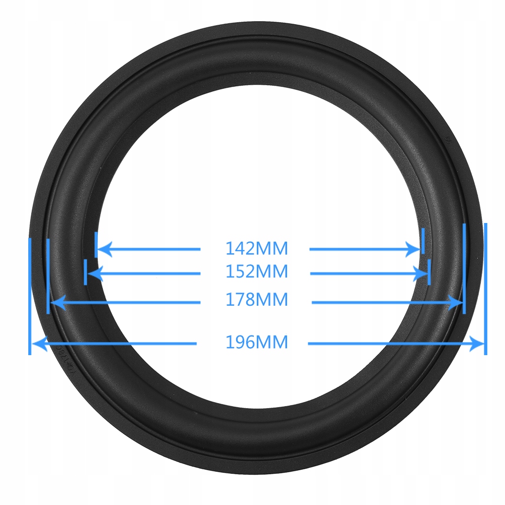2 SZT. ZAWIESZENIE GŁOŚNIKOWE GUMA 8-CALOWY Marka bez marki