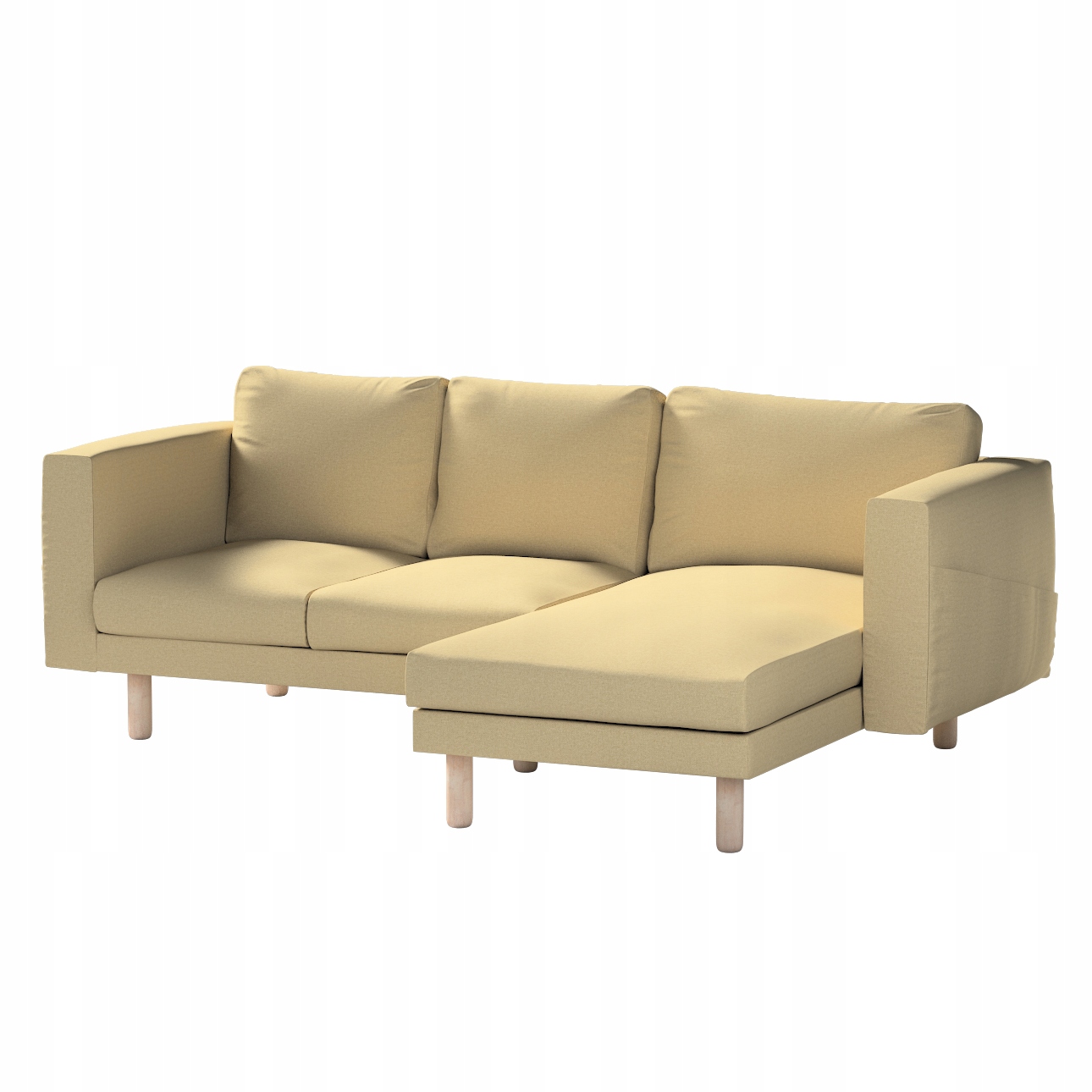 Potah na 3-místnou pohovku Norsborg s lehátkem Ikea zelený