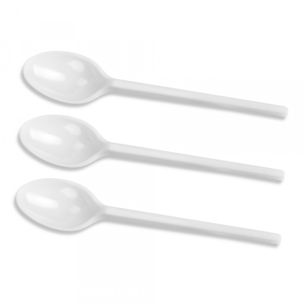 ŁYŻECZKA ŁYŻECZKI PLASTIKOWE białe 100 szt