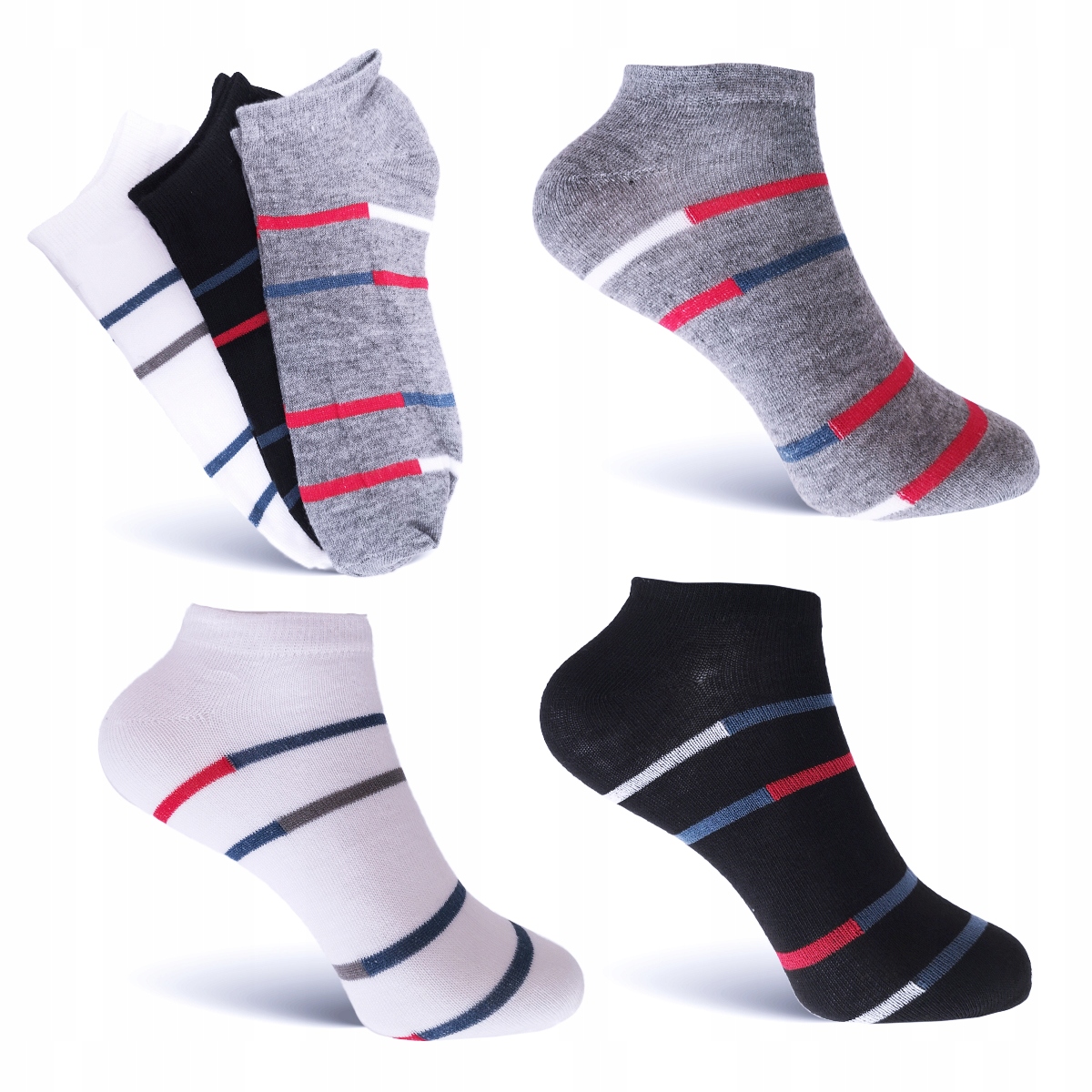 12x SKARPETKI BAMBUSOWE MĘSKIE krótkie skarpety stopki sportowe 39-42 Marka Cosas