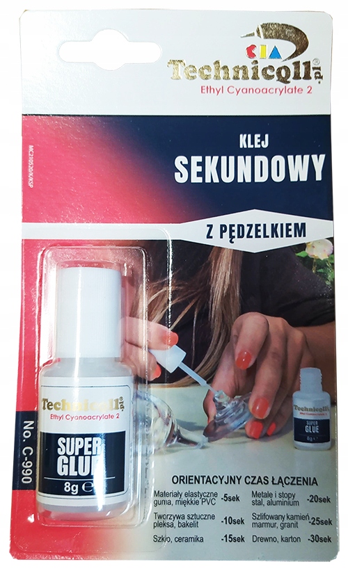 

Klej sekundowy z pędzelkiem 8g glue