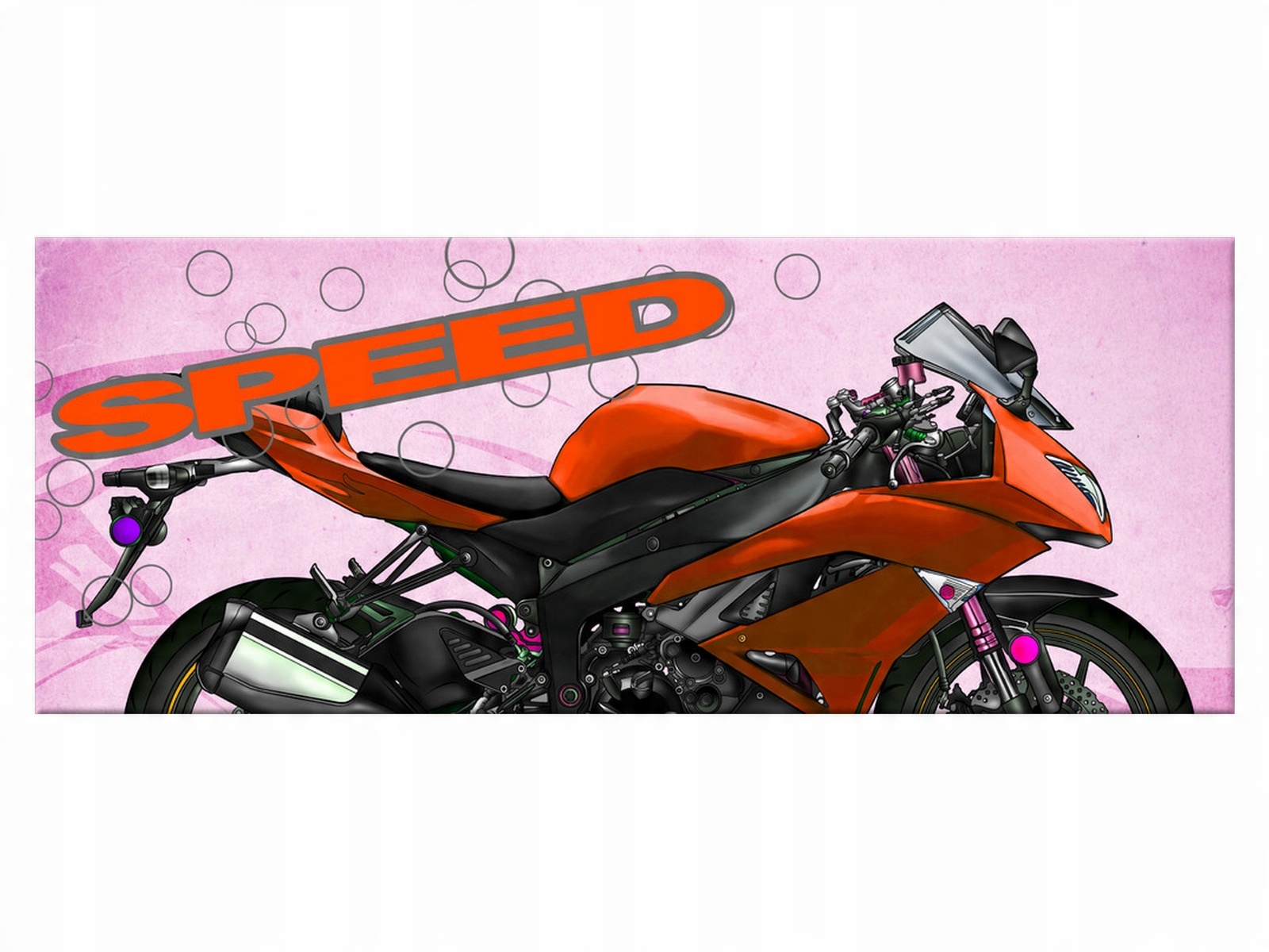 

Obraz Czerwony ścigacz 100x40 Motoryzacja 1939A_1I