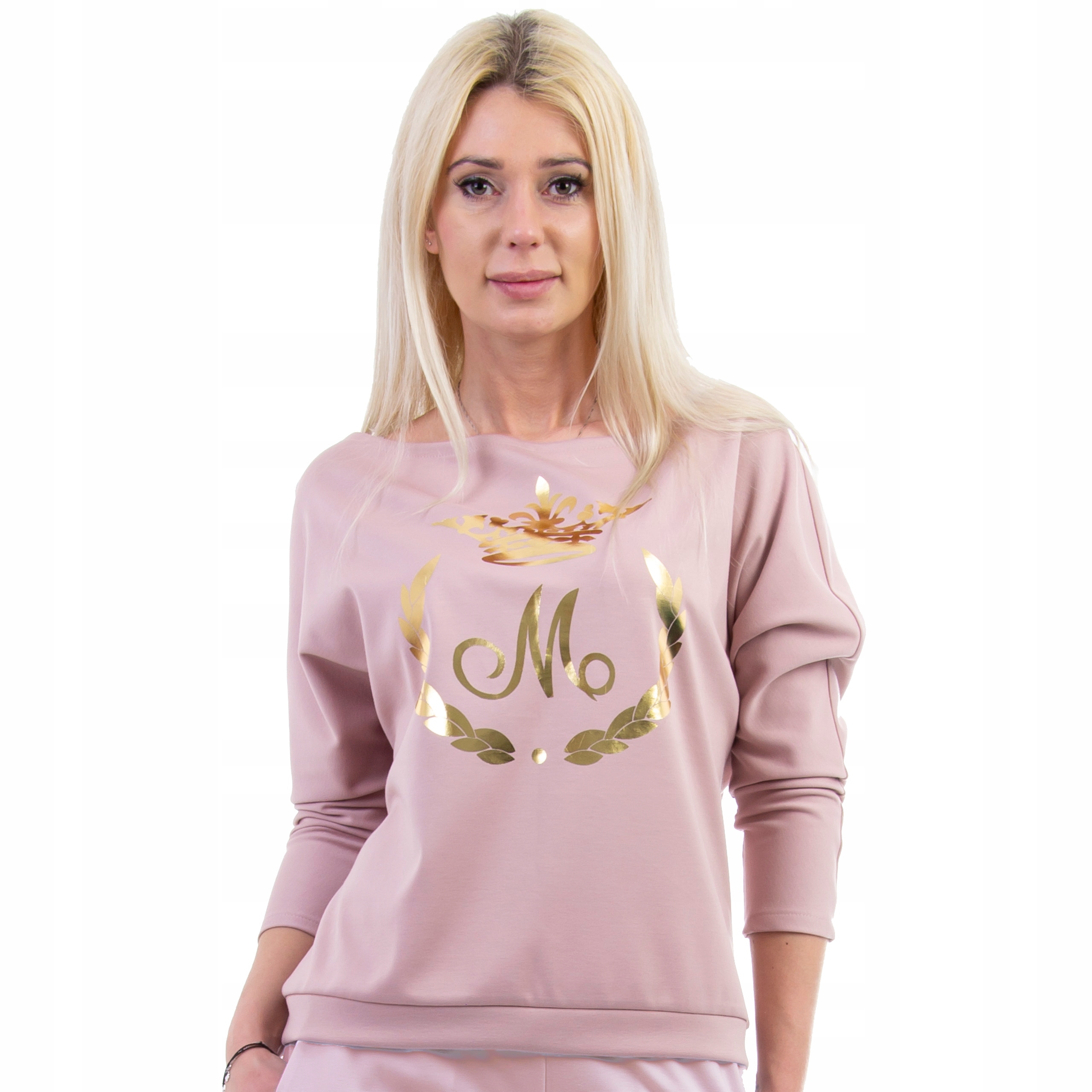 

M174 Bluza Z Nadrukiem Róż r 50 (5XL)