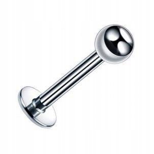 

Labret klasyczny Srebrny Piercing Lobe 1,6/10/4