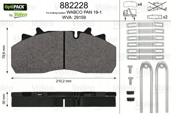Kostky Ham.saf 29126 Daf: 55 F/pan 19-1 Valeo VAL882228