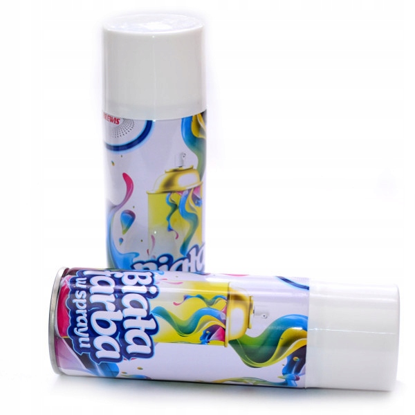 

Farba Biała spray 250ml aerozol farba szablon