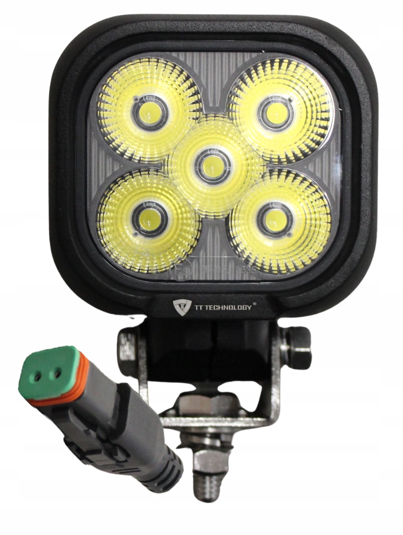 Pracovní Lampa Osram 5LED 50W Čtvercová Soustředěná S Konektorem Deutsch Dt