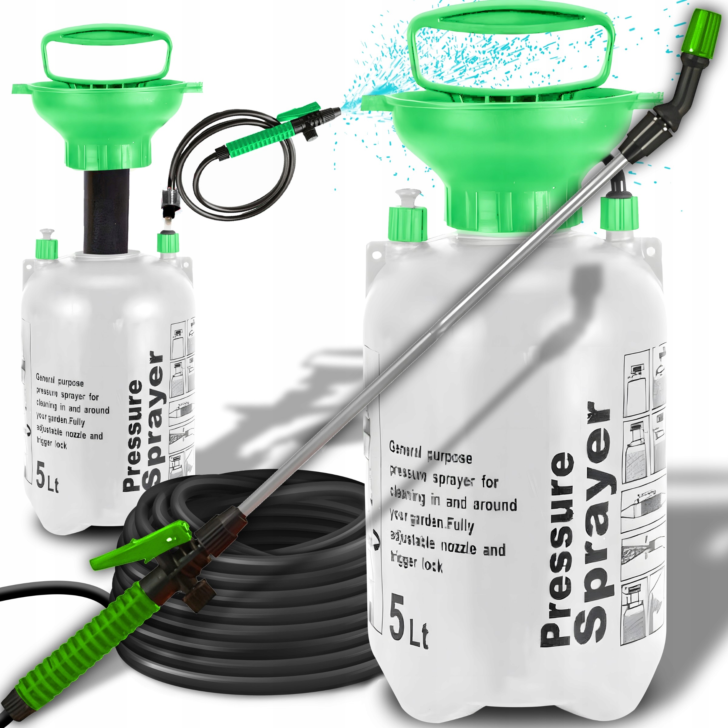 OPRYSKIWACZ CIŚNIENIOWY 5L LANCA OGRODOWY CIŚNIENIOWY RĘCZNY SPRYSKIWACZ