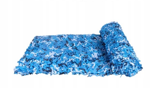 Vojenská maskovací síť Navy modrobílá 6x8 m s obšitými okraji