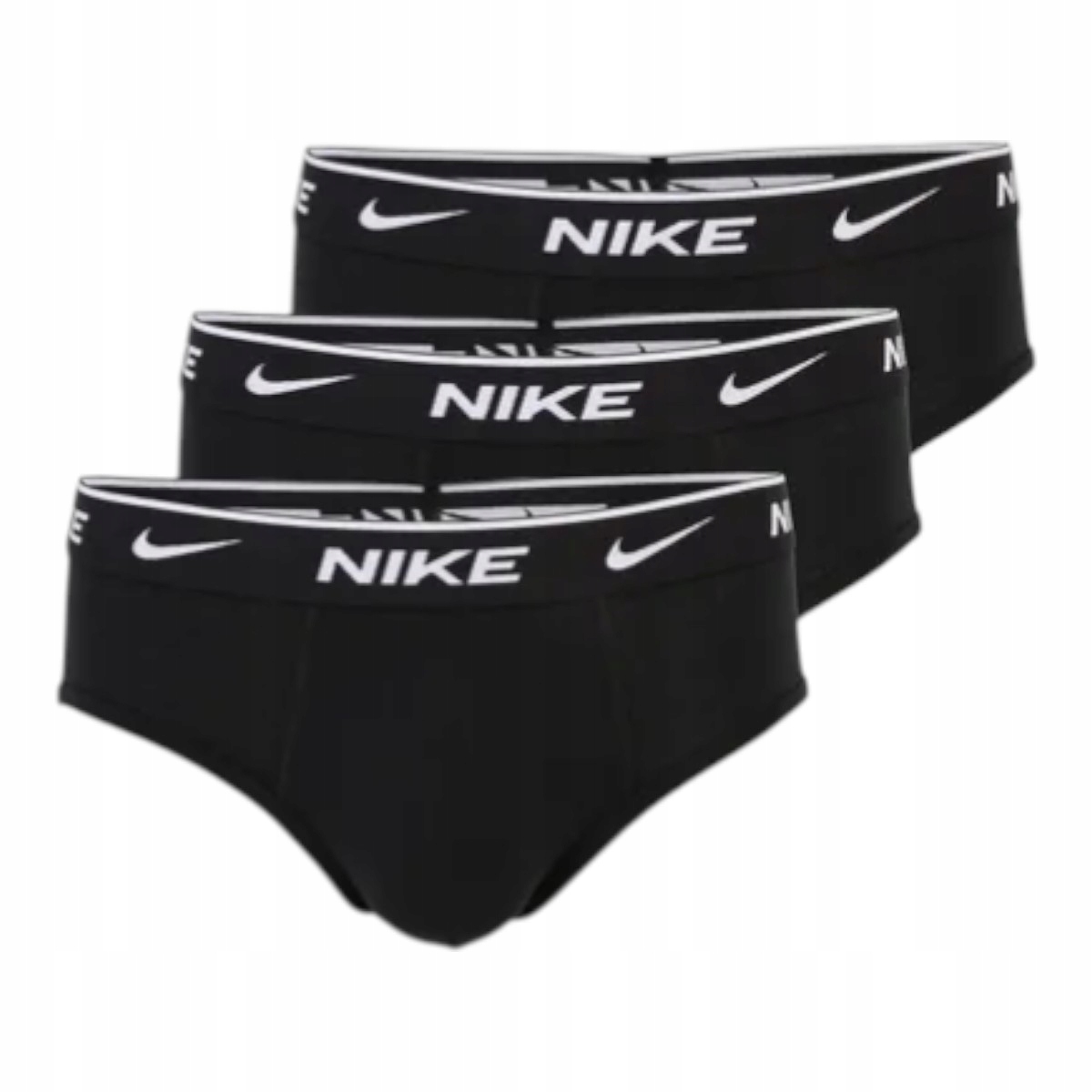 Nike Slipy Cotton Stretch Brief 3PK Černé vel. M