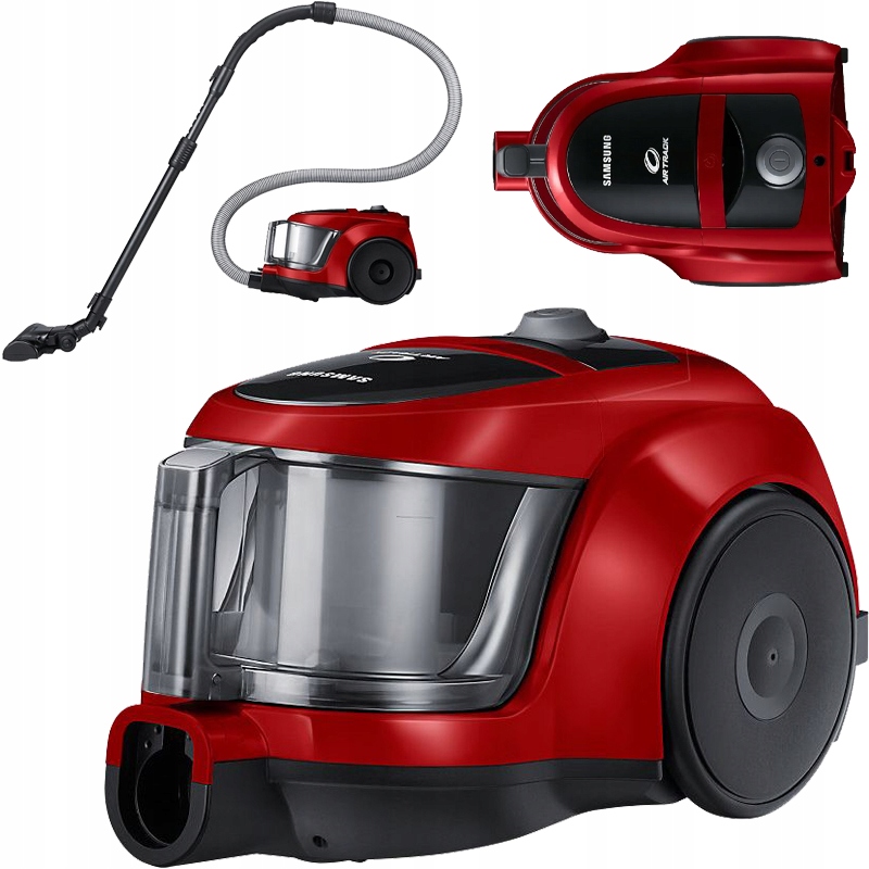 Odkurzacz bezworkowy Tradycyjny Samsung VCC45W0S3R 700W +Szczotki Zasięg 9m