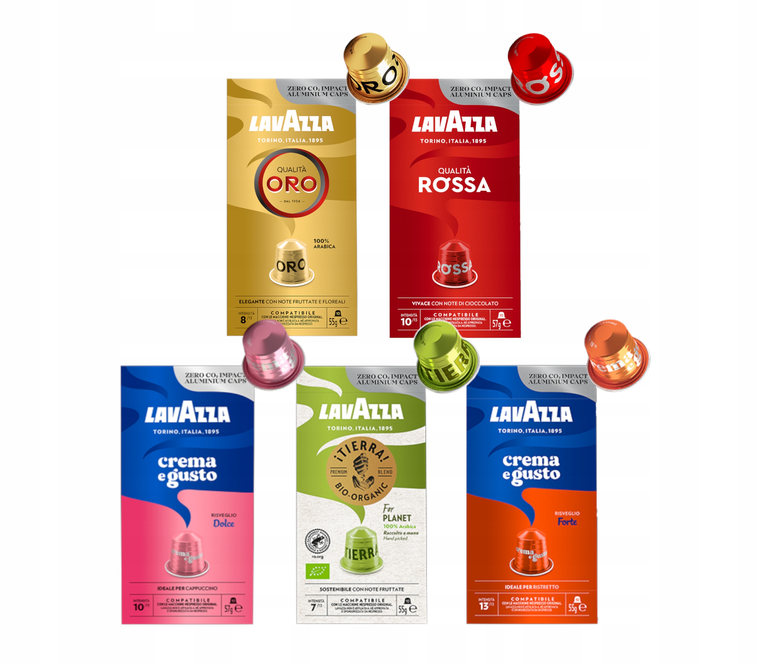 Levně Kávové kapsle Lavazza Espresso kompatibilní s Nespresso Mix 50 ks