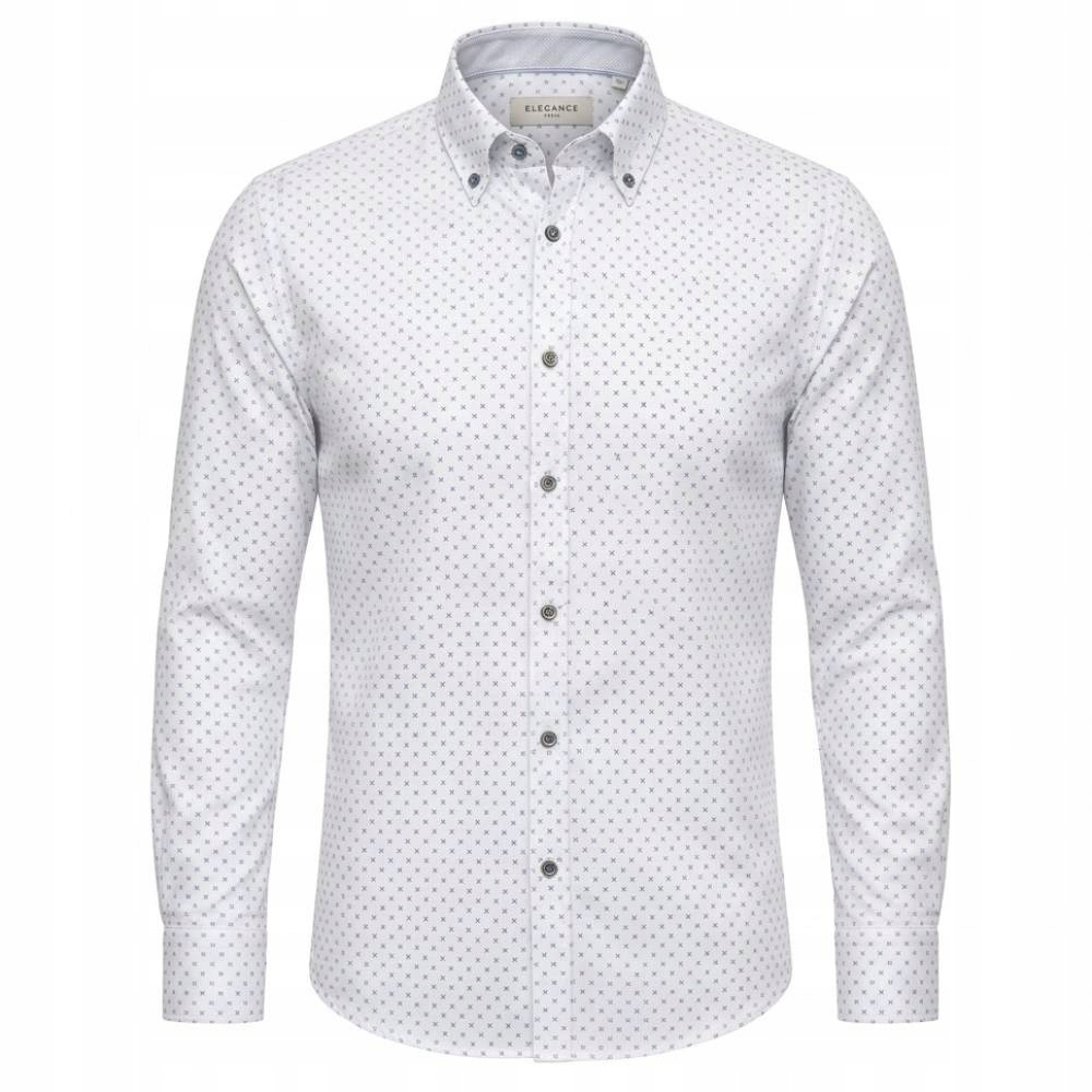 Ego Man košile pánská RE-1005-01 regular fit M bílá