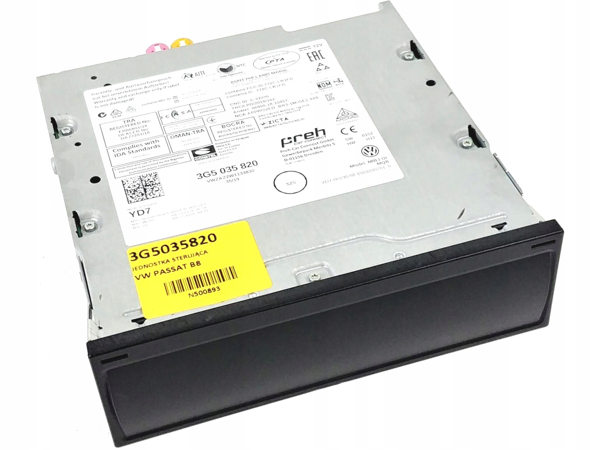 NOWA JEDNOSTKA STERUJĄCA CZYTNIK MIB VW PASSAT B8