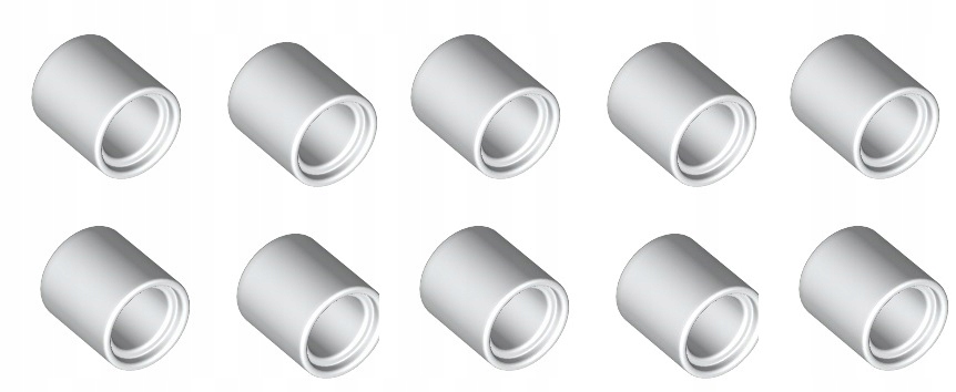 

Lego Technic Łącznik Tulejka 18654 biały 10 szt