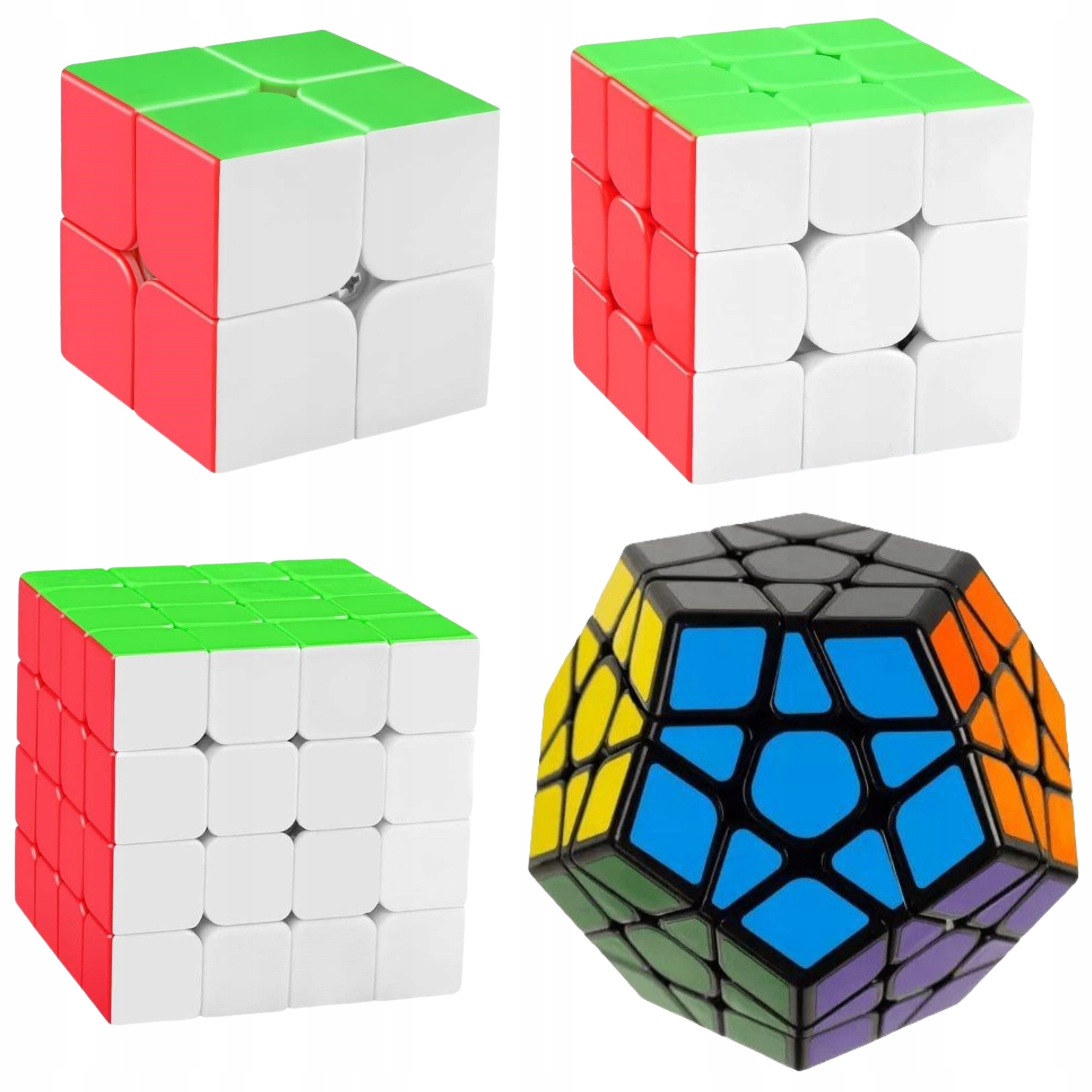 Zestaw Kostka 2x2 3x3 4x4 Megaminx Wyregulowane