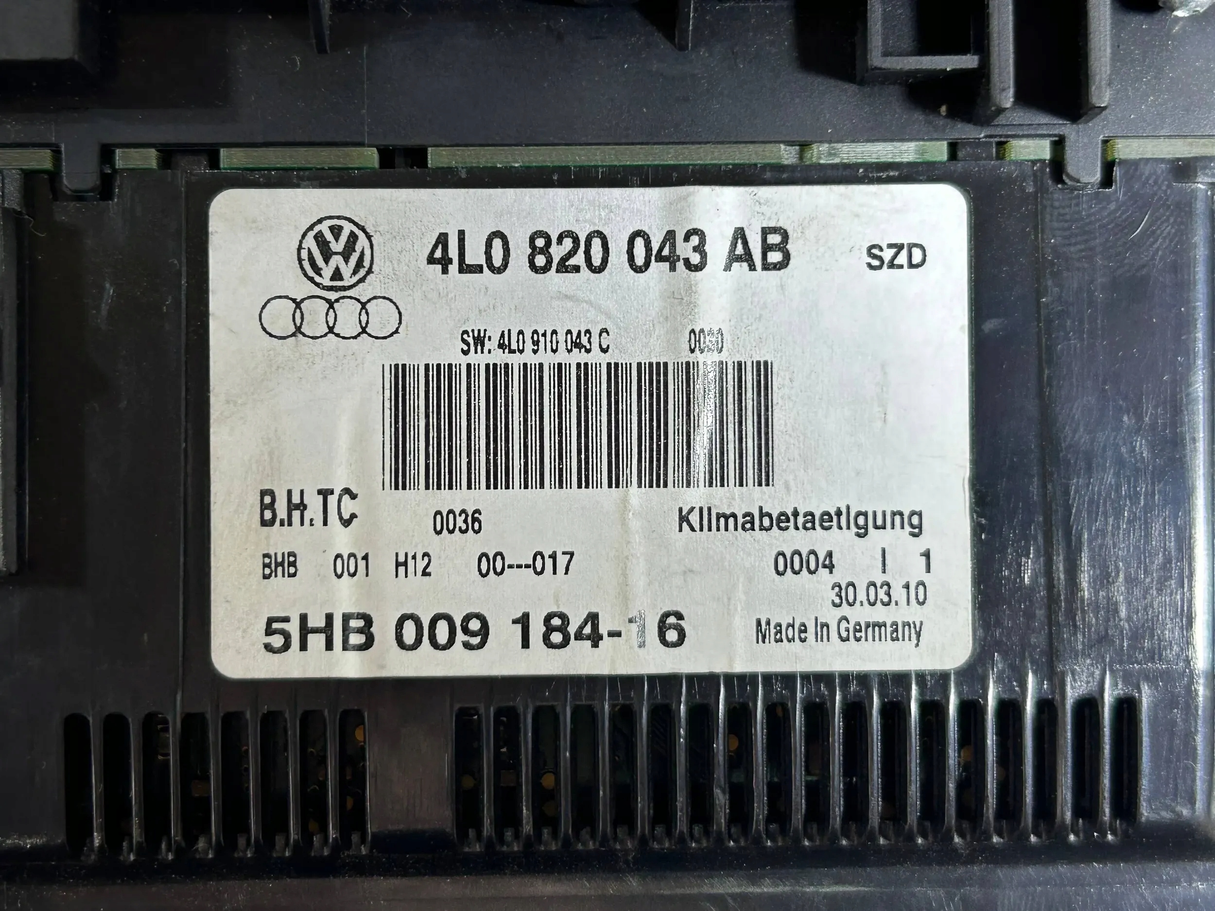 Unite commande clima Audi Q7 4L 4L0820043AB