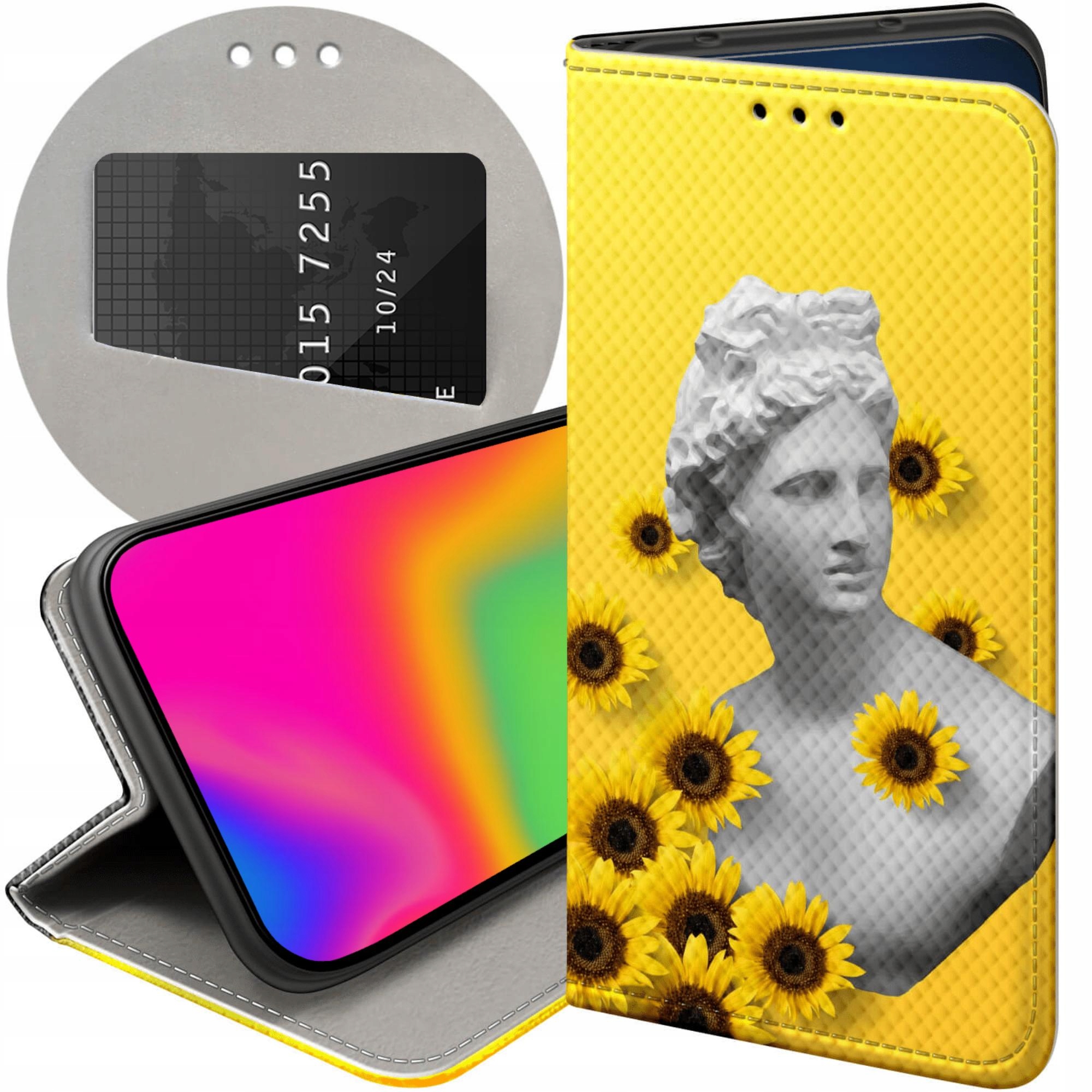 Etui Z Klapką Do Honor MAGIC7 Pro Żółte Słoneczne Yellow Futerał Case