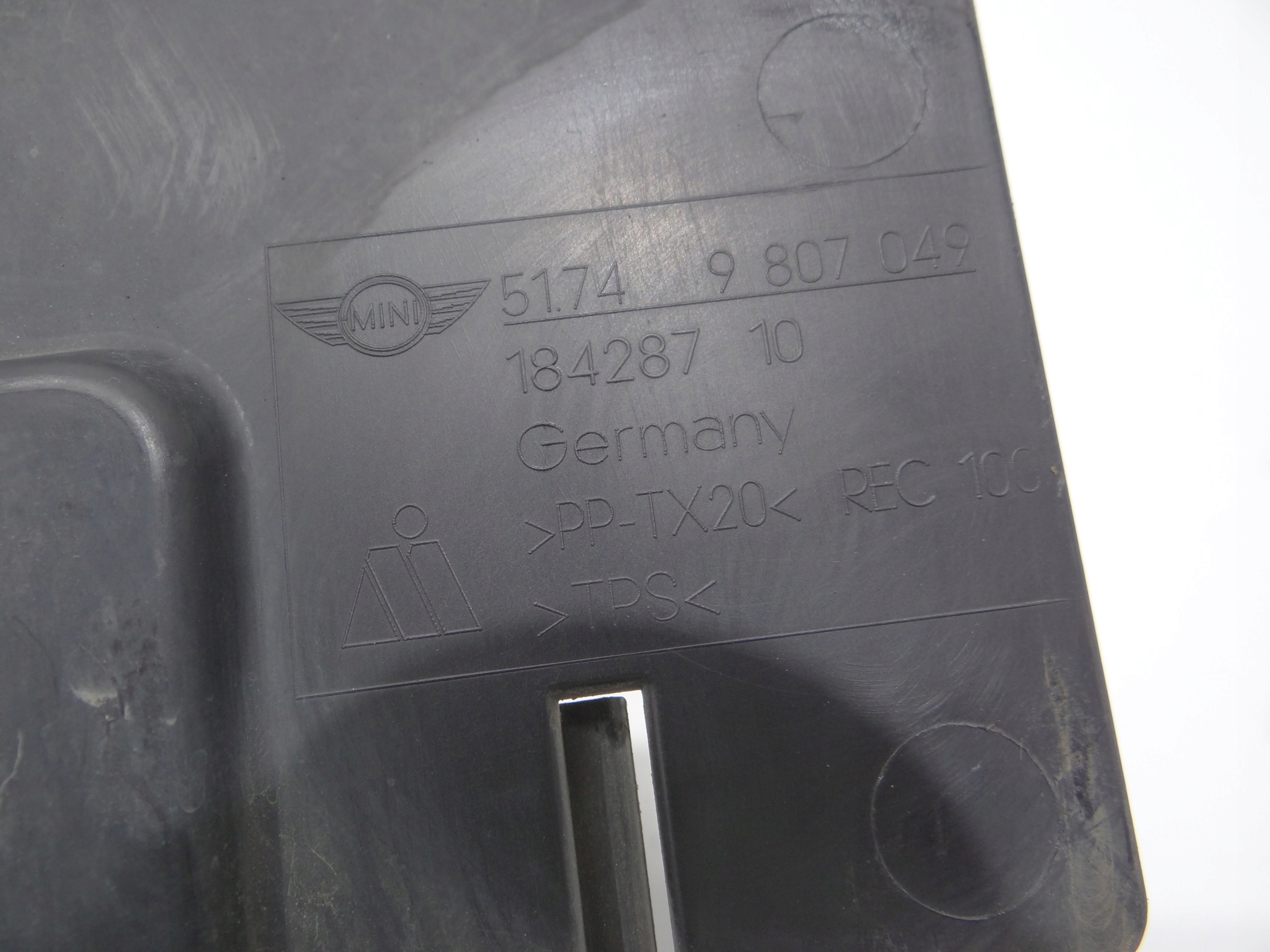 luftansaugkanal links MINI R60 9807049