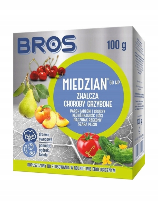 

Bros Miedzian 50WP 100g zwalcza choroby grzybowe