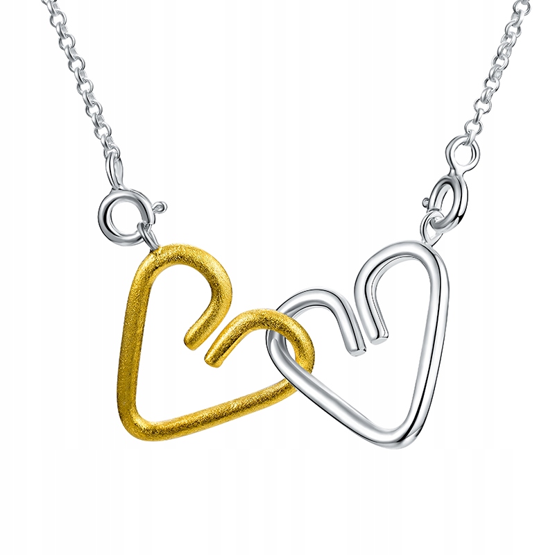 Stříbrný Řetízek Náhrdelník Srdce Stříbro S925