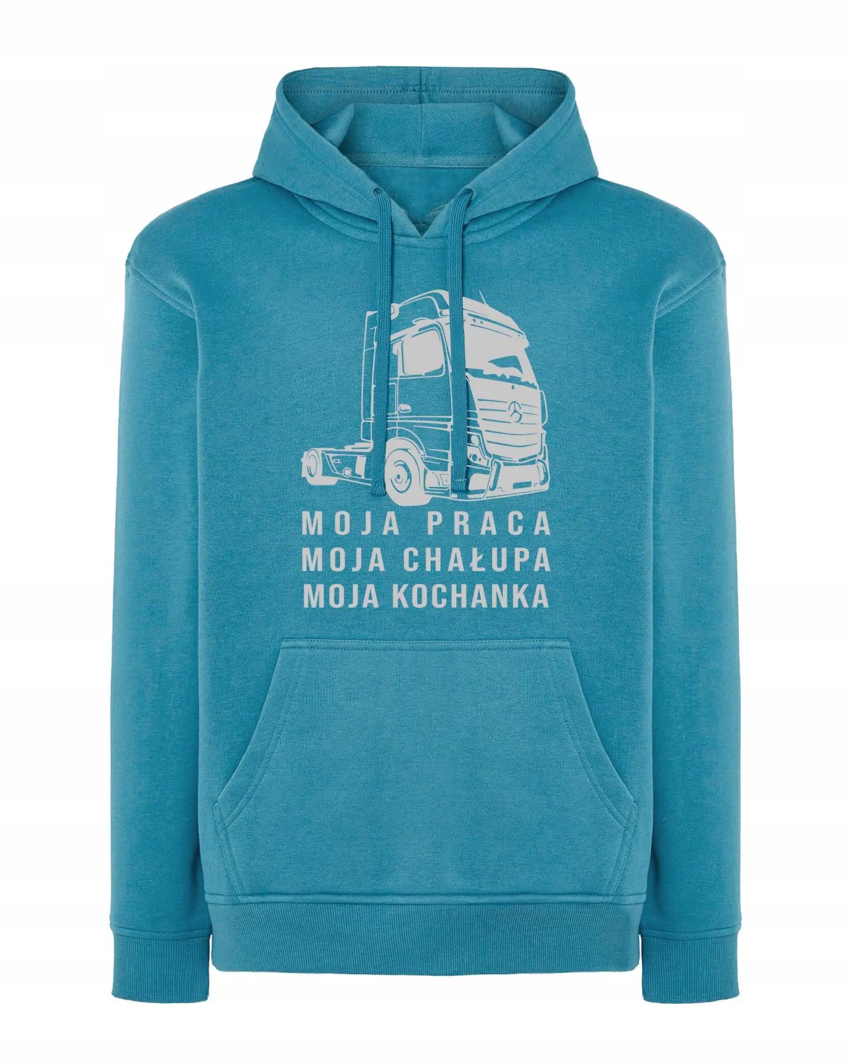Mikina pro řidiče Tira Moje pracovní chata milence Směšná modrá M