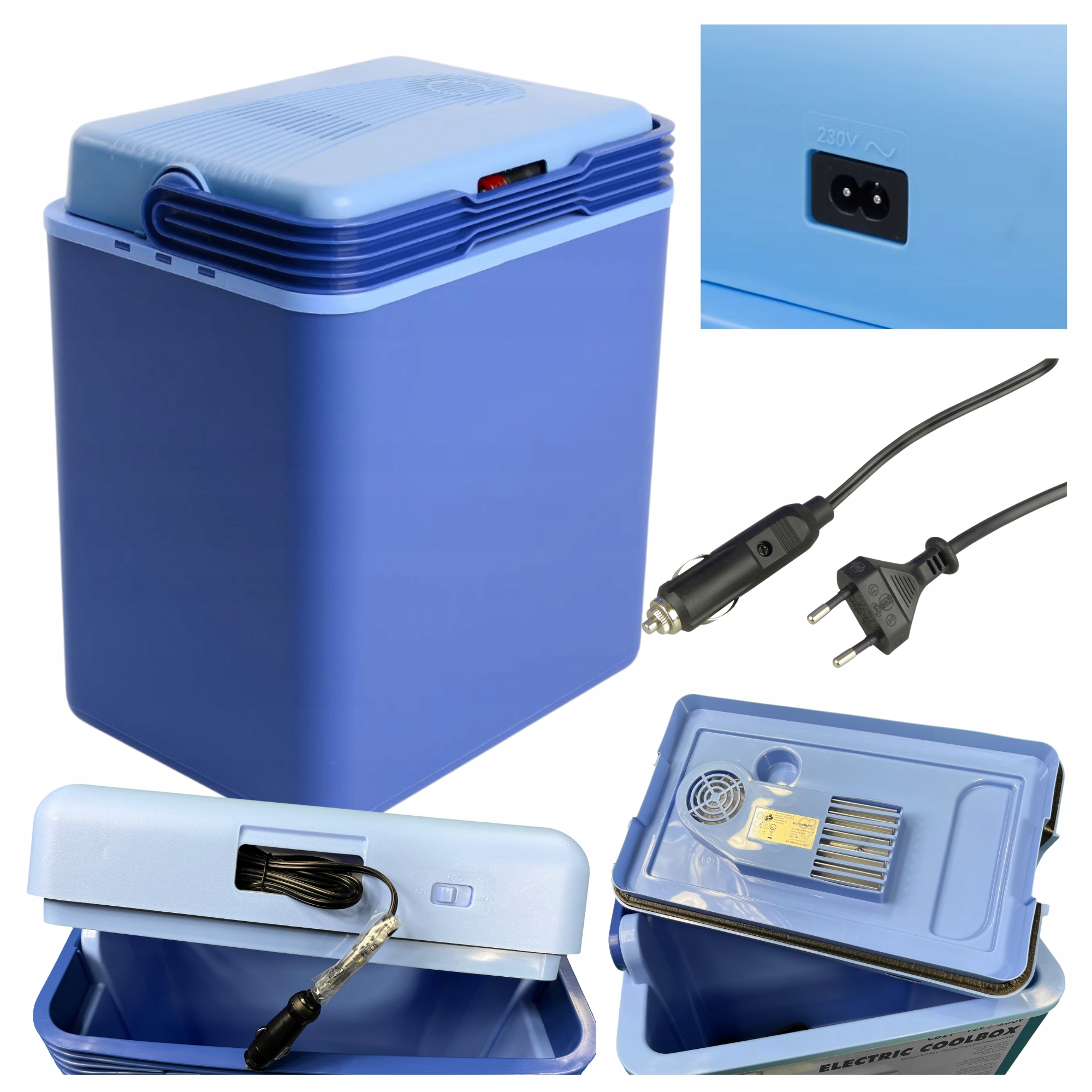 Přenosná autochladnička 20 l 12 V/230 V Ideální na dovolenou, kempování