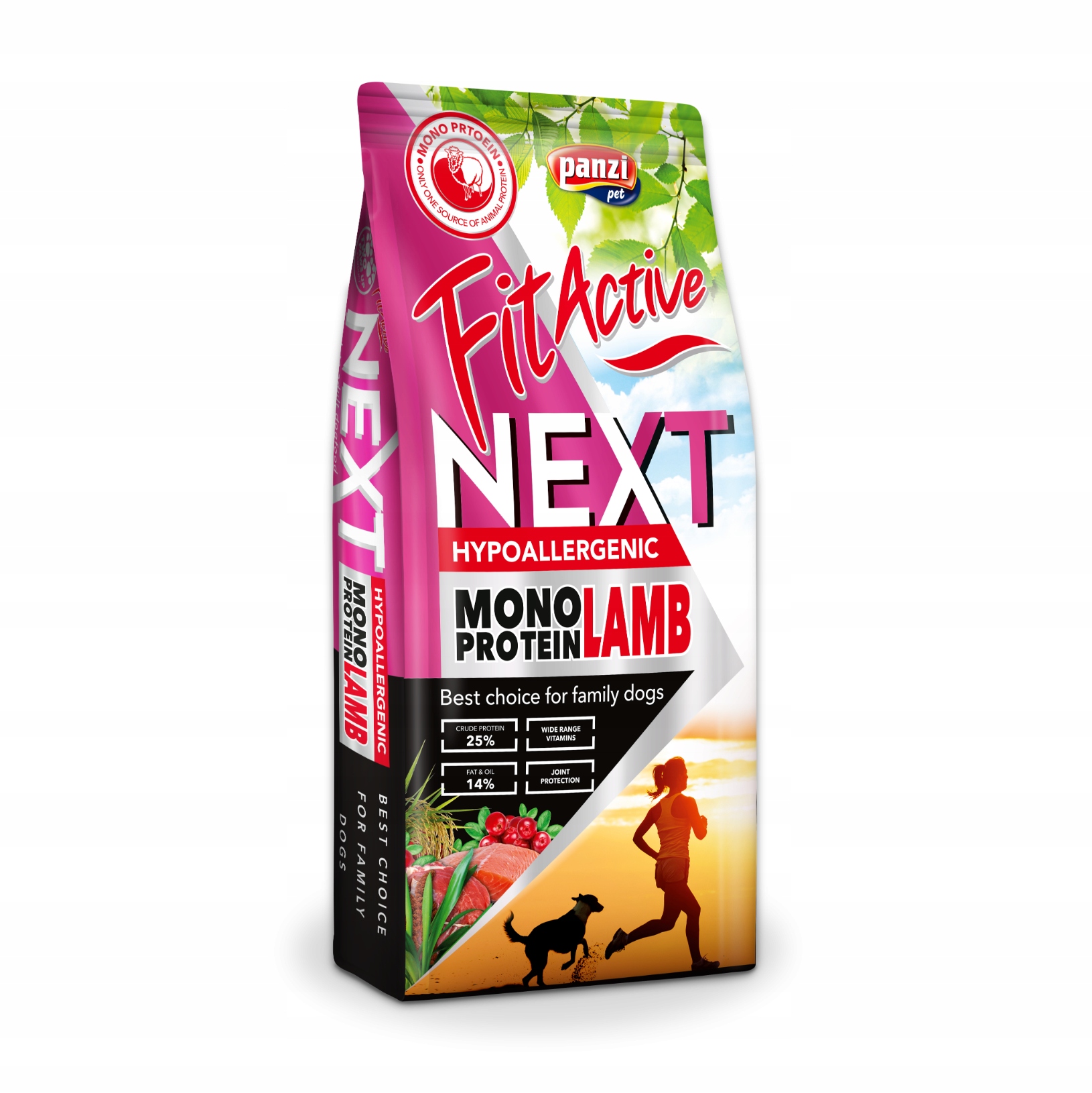 Fit Active Next Adult Hypoallergenic Mono Protein Lamb 15kg karma sucha Psy