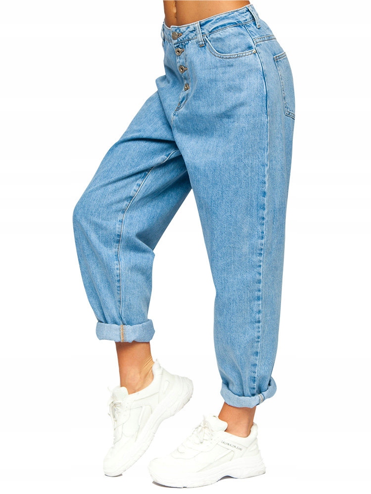 

Spodnie Jeansy Slouchy Niebieskie BS583 Denley_xs