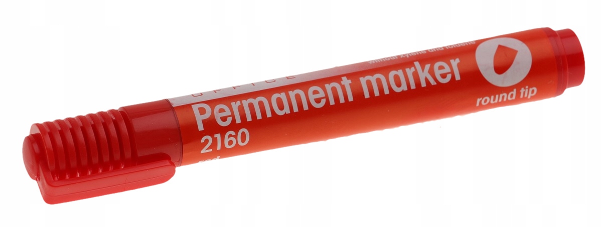 MARKER PERMANENTNY PISAK WODOODPORNY CZERWONY