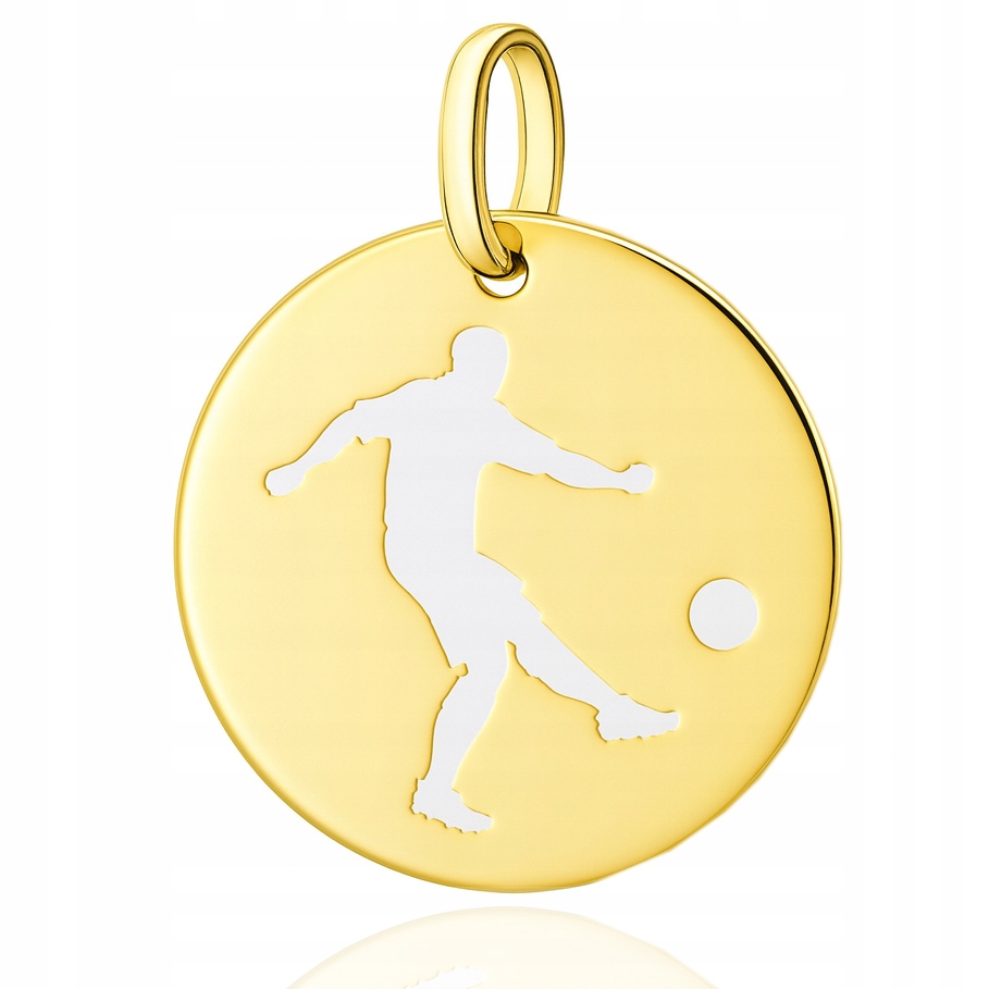 Zlatý přívěsek fotbalista silueta fotbal Pr. 585