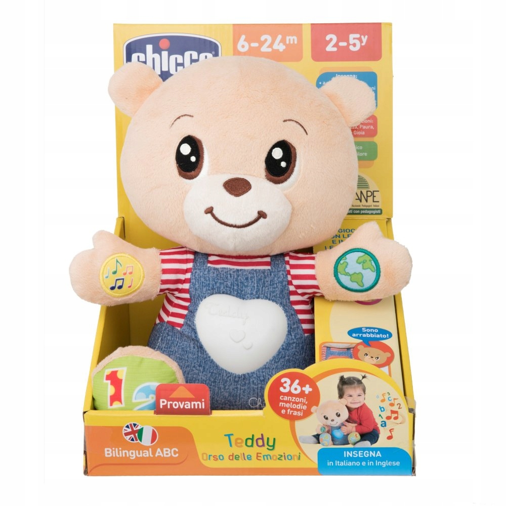 

Chicco Dwujęzyczny Miś Teddy Interaktywny 2W1 6M+