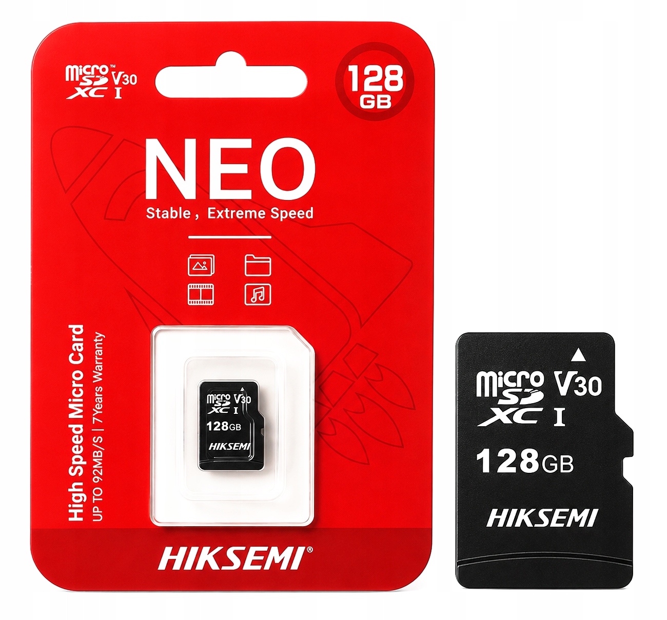 Paměťová karta microSD 128 Gb pro kamery HS-TF-C1 128G Neo HikSemi od společnosti Hikvision