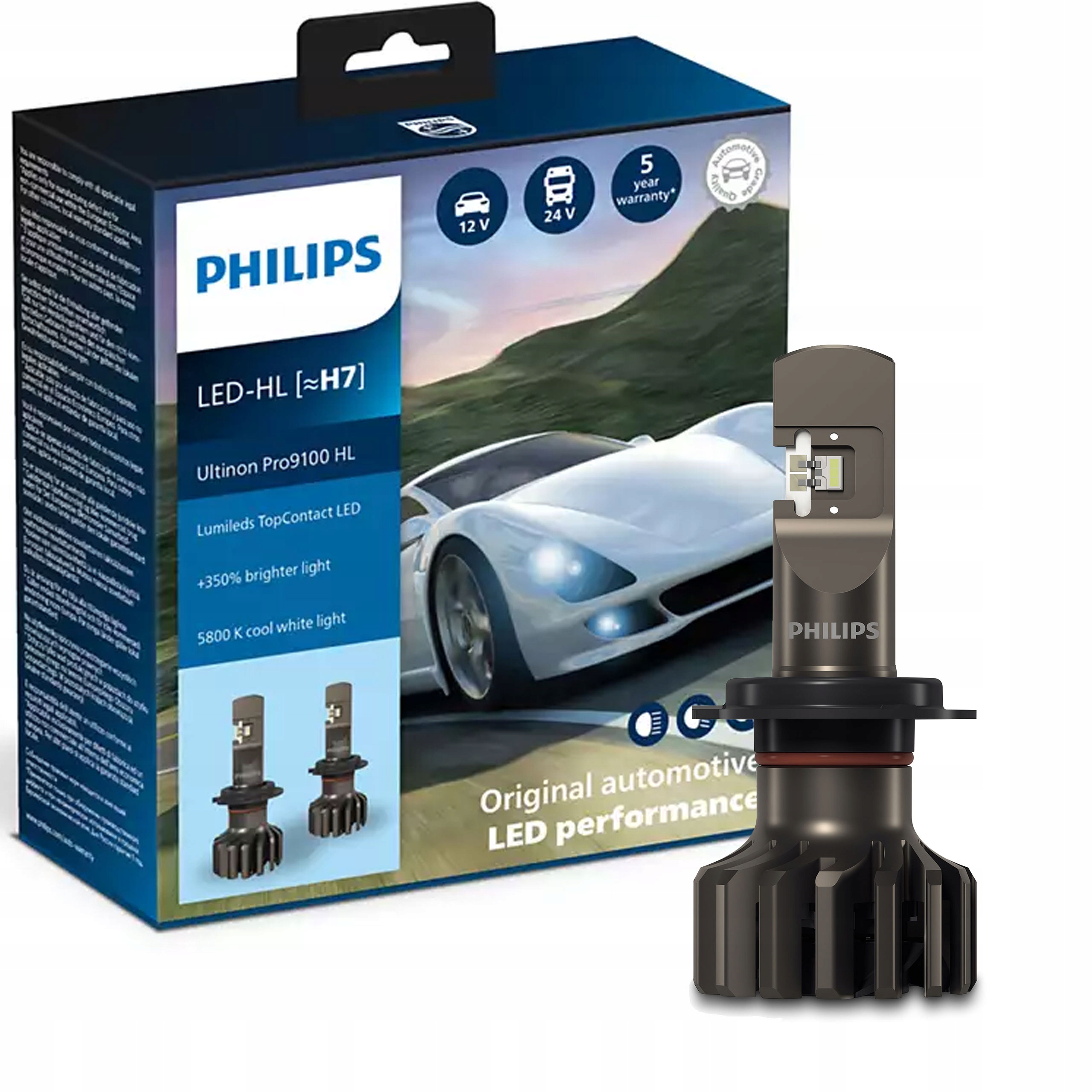 ZESTAW LED 12-24V H7 ULTINON PRO9100 HL Rodzaj LED