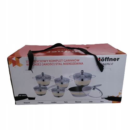 Komplet czarnych garnków zestaw 12 szt na indukcje EAN (GTIN) 7440001227793