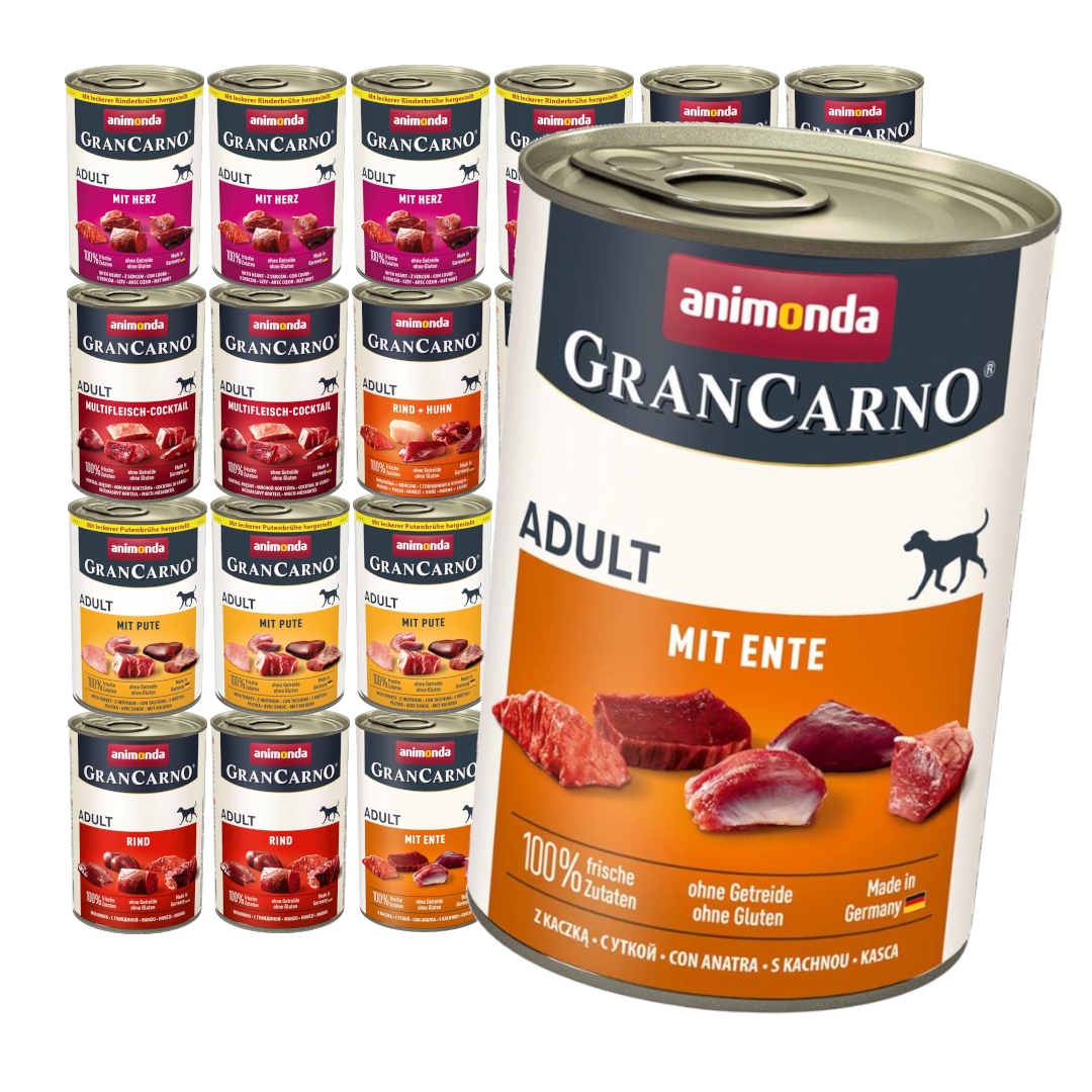 Levně Animonda GranCarno Adult 24x400g Vlhké Krmivo pro psy Mix Chutí