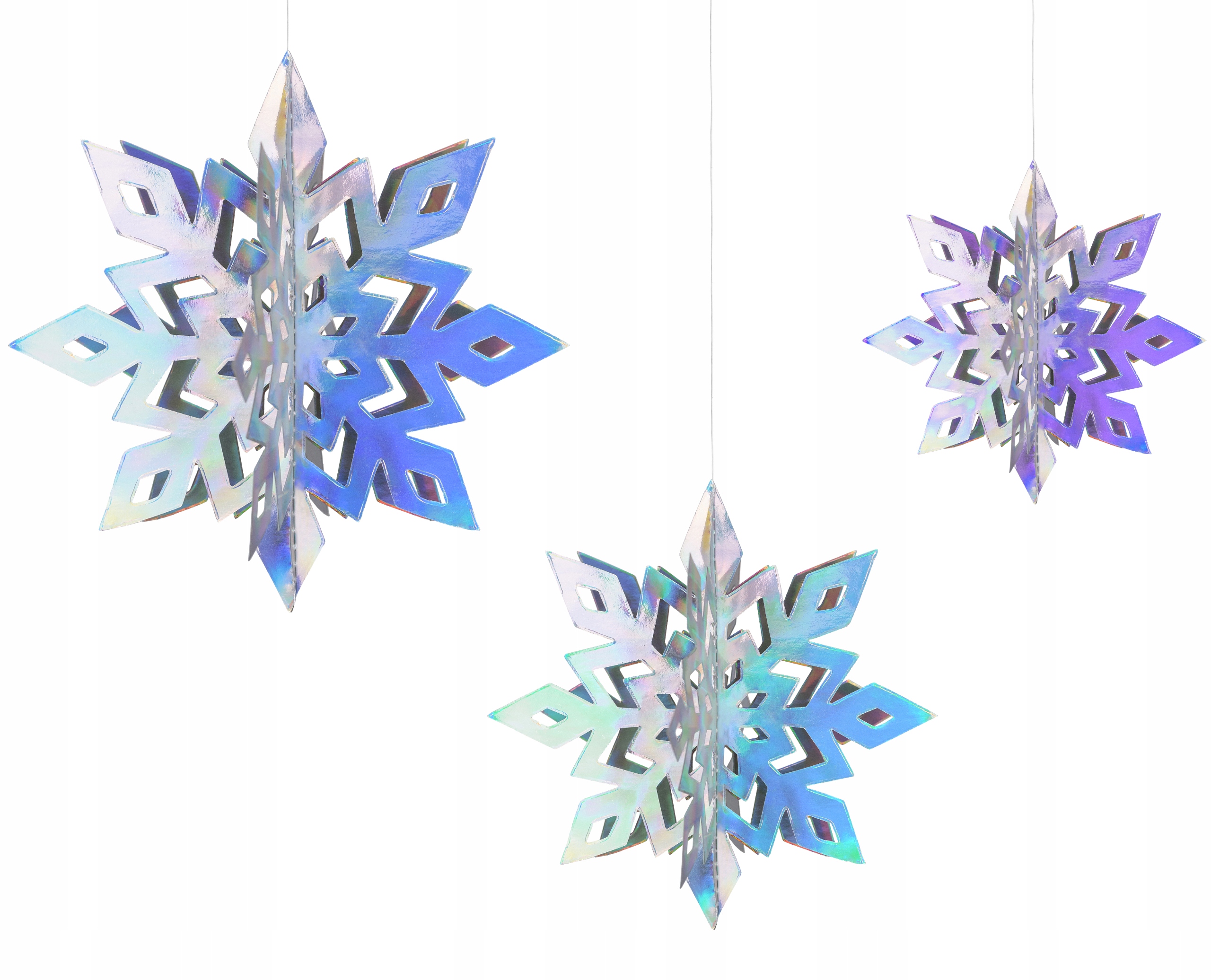 

Dekoracje Śnieżynki 3D Opalizujące 6 SZTUK-7086