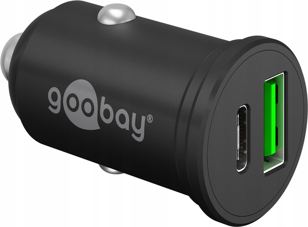Goobay 61739 Podwójna ładowarka samochodowa Usb-c Pd, 45 W