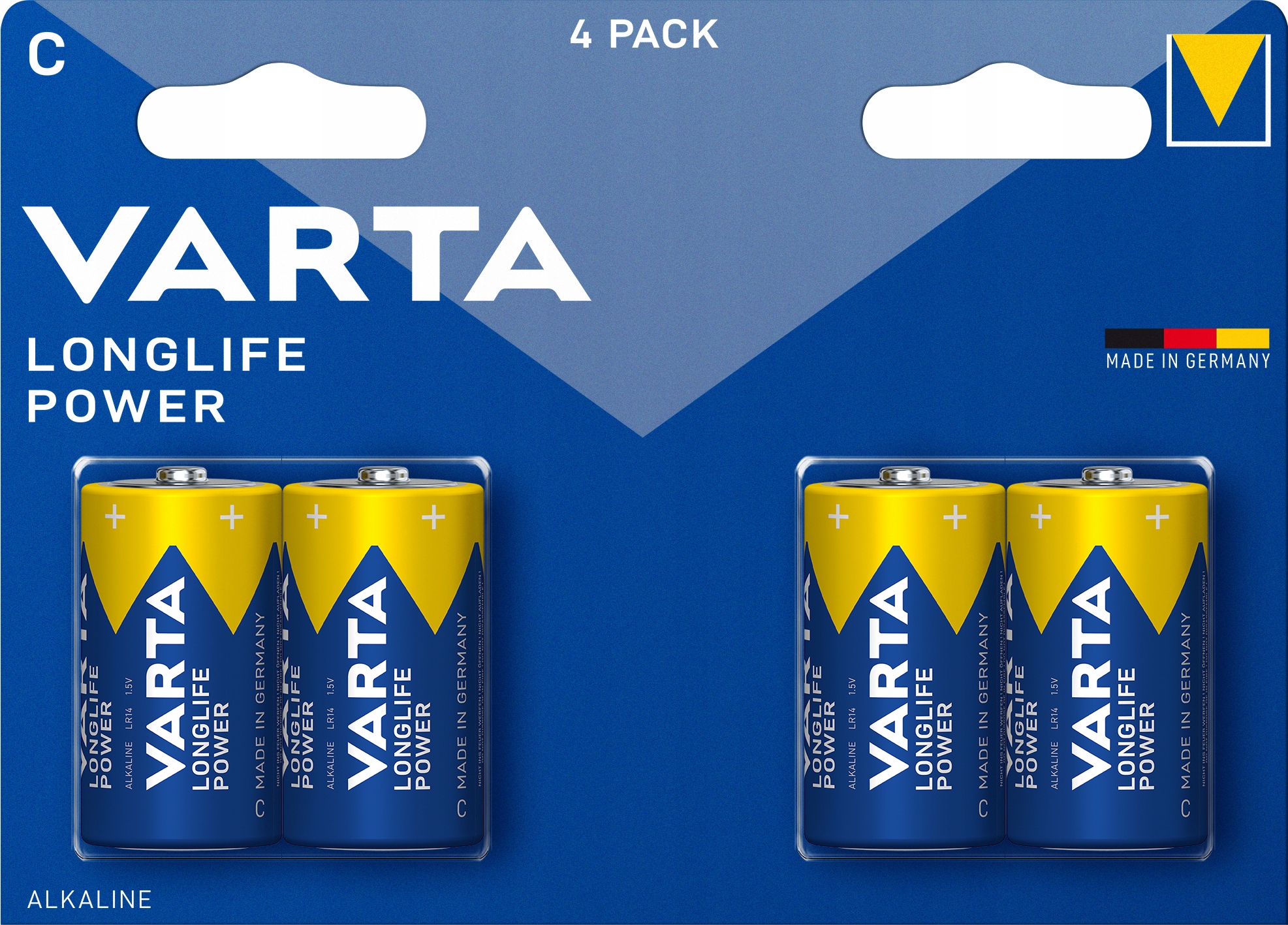 

4x bateria varta longlife power LR14 blister