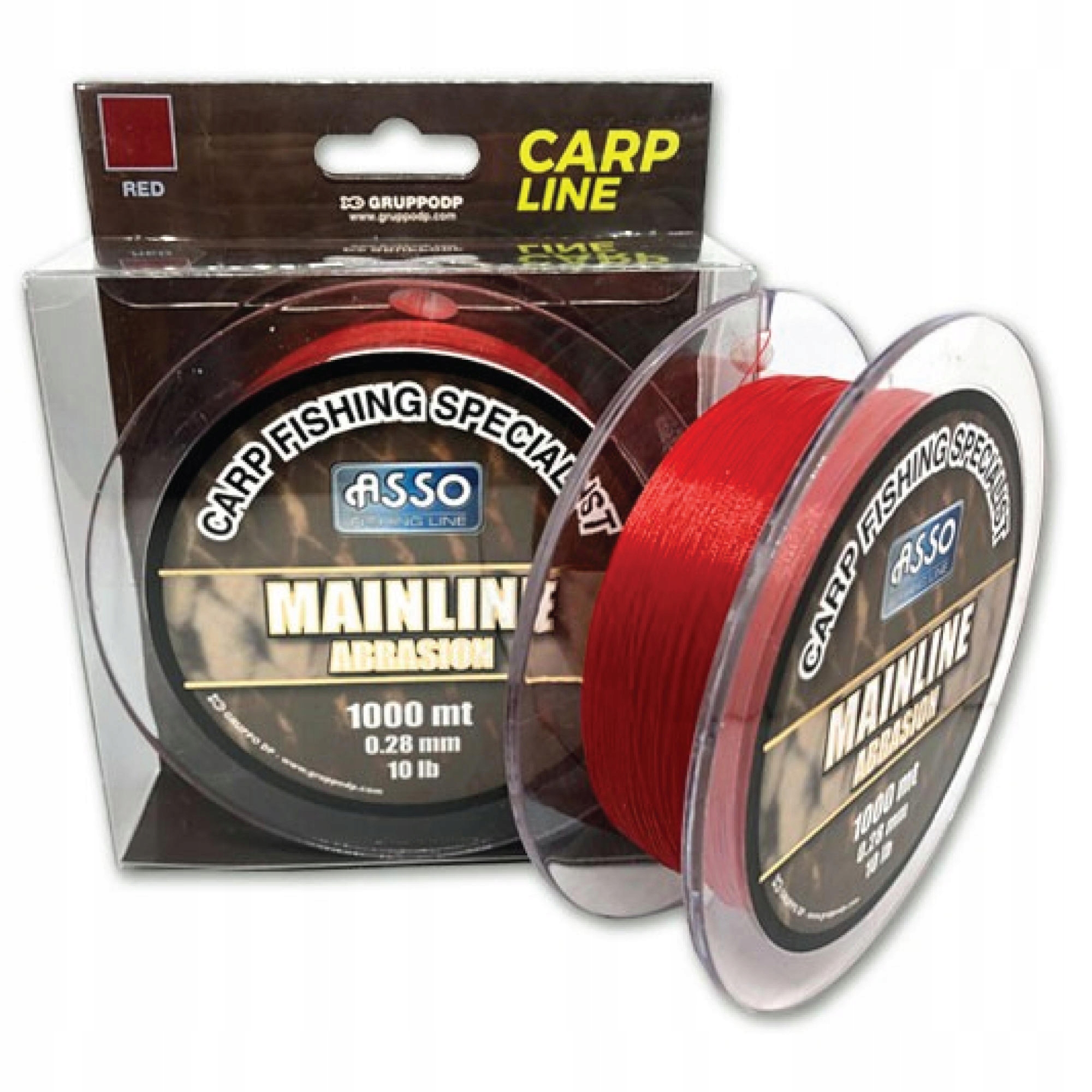 Vlasec Asso Mainline Abrasion Red-31 0,35 mm 1000 m