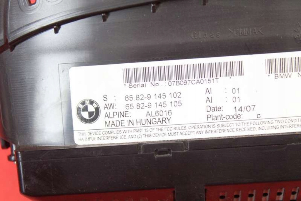 Bildschirm, der Navigation 9145102 BMW E60 E61 LIFT 07-10