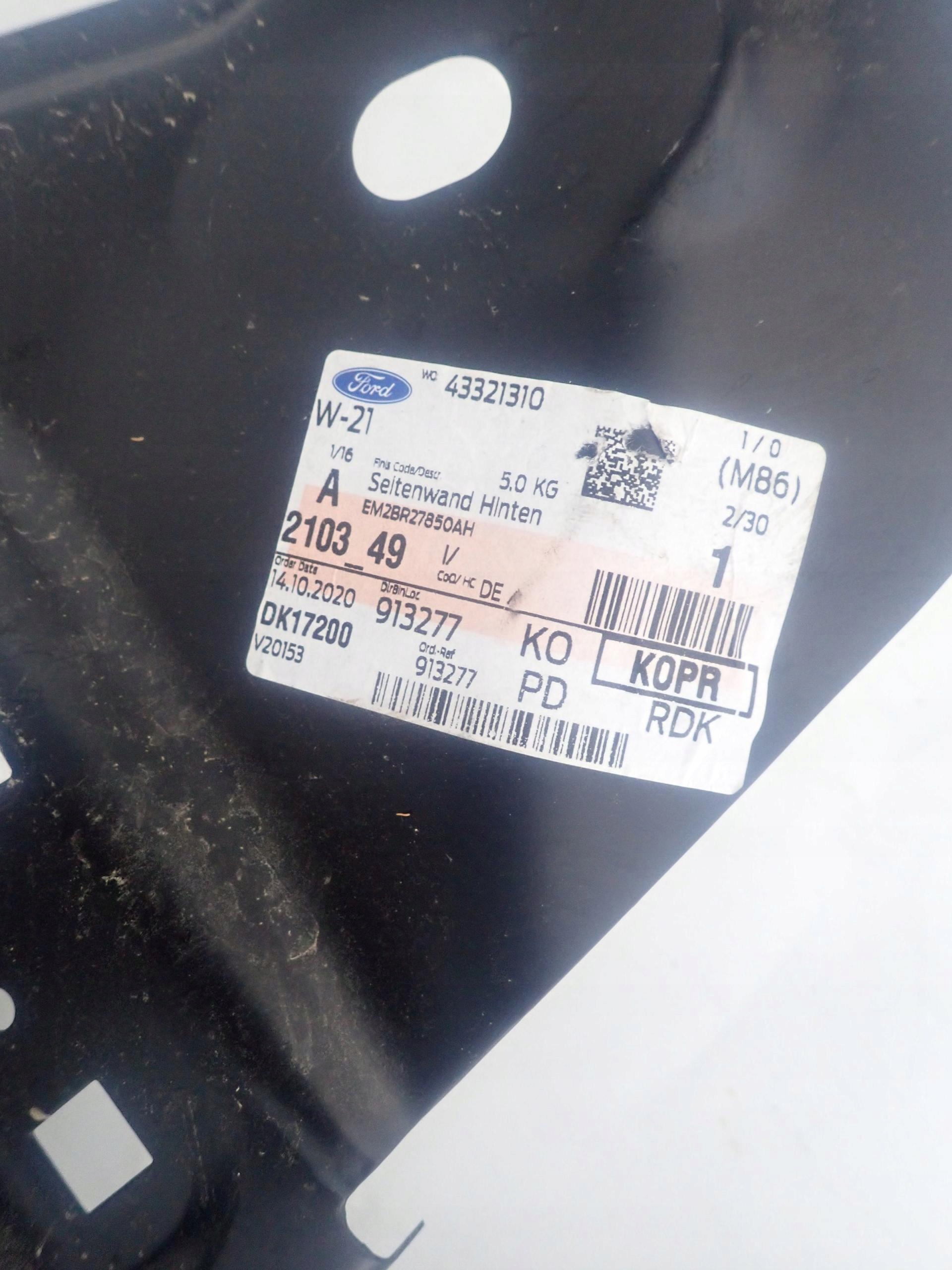 FORD S-MAX II 14- fender right rear part rear