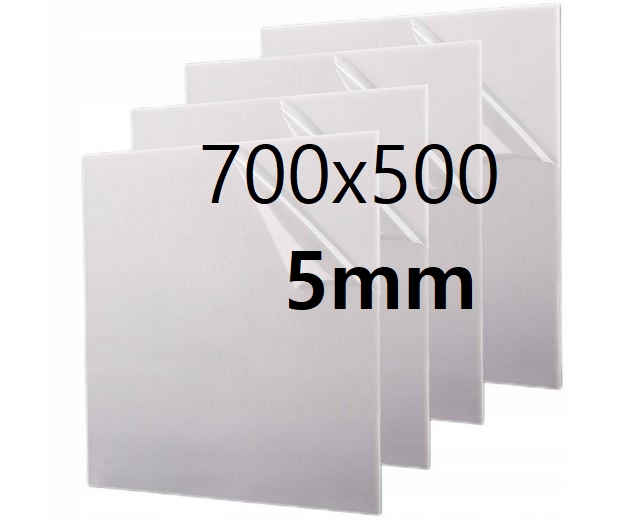 Plexi Plexa deska na míru mléčná opálová 70 cm x 50 cm x 5 mm